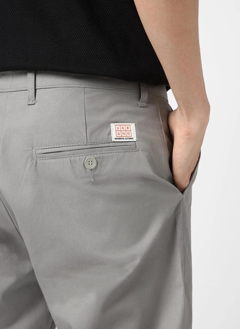 Urbano Fashion  Urbano Fashion Men's Light Blue Cotton Regular Fit Casual Chinos Trousers Stretch for Men | Best Price UAE